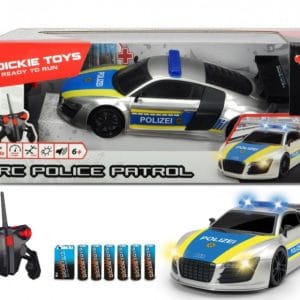 Dickie Toys - Fjernstyret Politibil Med Lyd Og Lys - Rc Police Patrol