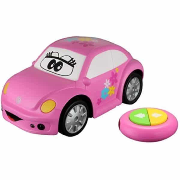Vw Volkswagen Bobbel - Fjernstyret Rc Bil Til Børn - Pink