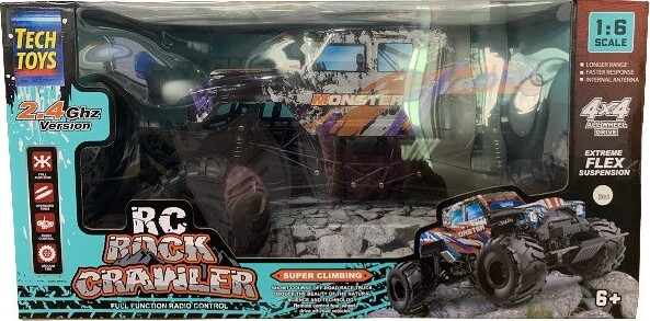 Fjernstyret Monster Truck - Rock Crawler - 1:6 - Tech Toys