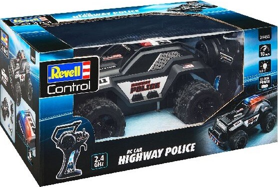 Fjernstyret Politibil Med Lys - Highway Police - Revell Control