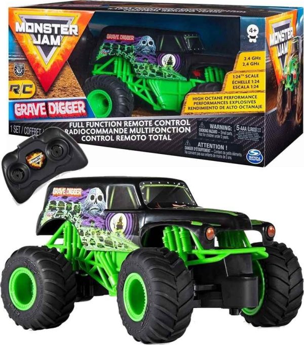 Monster Jam Bil - Grave Digger - Fjernstyret Monster Truck