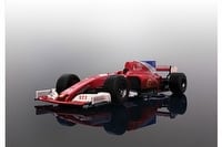 2017 Formula One Car - Red