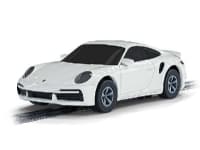 Micro Porsche 911 Turbo Car, white 1:64