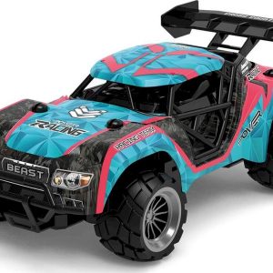 Fjernstyret Bil - Speed Racing Dirt Stars - 1:18 - Blå Og Pink