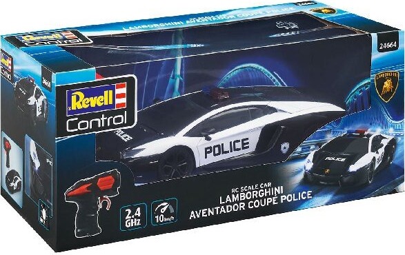 Fjernstyret Politibil - Lamborghini Aventador Coupé - 1:24 - Revell Control