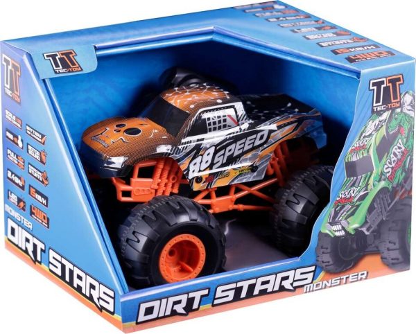 Fjernstyret Bil Med Lys Og Lyd - Speed Dirt Stars - 1:12 - Orange