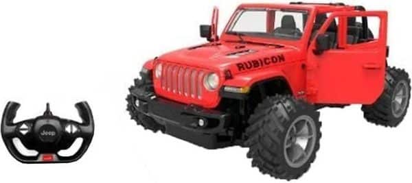 Rastar - Rc Jeep Wrangler Rubicon A/b Fjernstyret Bil - 1:14 - Rød