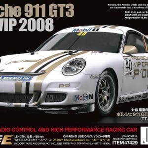 Tamiya - Rc Porsche 911 Gt3 Cup Vip 2008 Tt-01 E Fjernstyret Bil Byggesæt - 1:10 - 47429