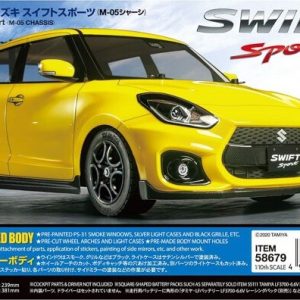 Tamiya - Rc Suzuki Swift Sport M-05 Fjernstyret Bil Byggesæt - 1:10 - 58679