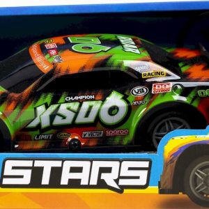 Fjernstyret Bil Med Lys - Roar Sxo6 Road Stars - 1:22 - Grøn Og Orange