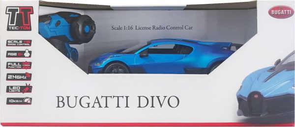 Bugatti Divo R/c 1:16, 2,4ghz, Blue - Tec-toy