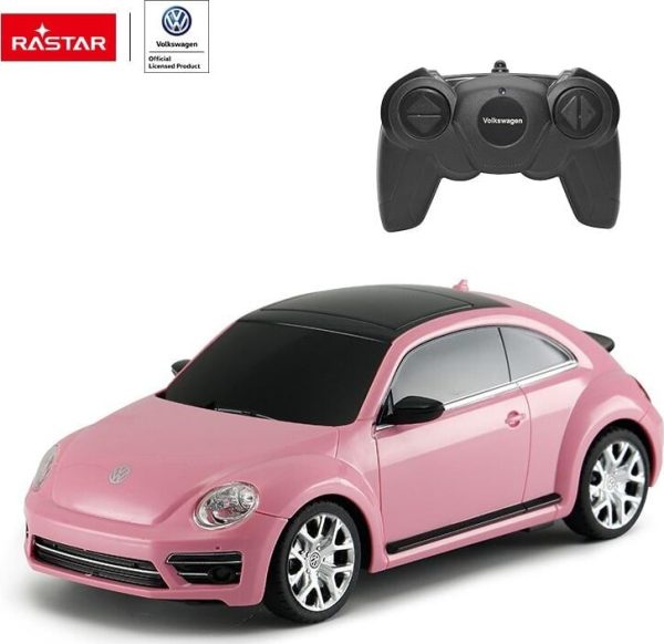 Rastar - Rc Volkswagen Beetle Fjernstyret Bil - 1:24 - Pink