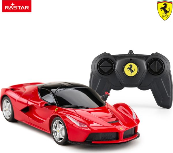 Rastar - Rc Ferrari Laferrari Fjernstyret Bil - Rød - 1:24 - 19 Cm