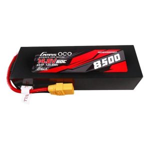 Gens ace &Tattu G-Tech 8500mAh 14.8V 60C 4S1P Lipo Battery Pack PC Material Case with XT90 plug