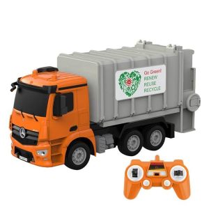 Double Eagle Remote control RC garbage truck 1:26 ( orange) Mercedes-Benz Antos E676-003