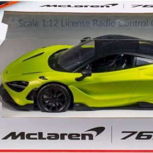 Mclaren 765lt Fjernstyret Bil - 1:12 - 2,4 Ghz - Metallisk Grøn