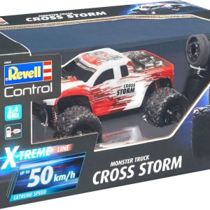 Revell Control - X-treme Cross Storm Fjernstyret Monster Truck - 1:18 - Rød Hvid - 24830
