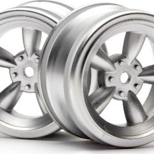 Vintage 5 Spoke Wheel 26mm Matte Chrome(0mm Offset - Hp3815 - Hpi Racing