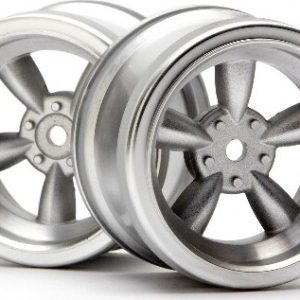 Vintage 5 Spoke Wheel 31mm Mat Chrome 6mm Offset - Hp3820 - Hpi Racing