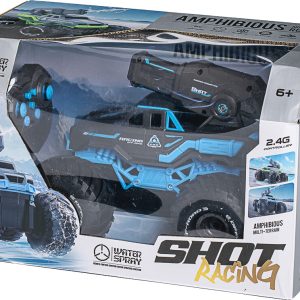 Water Shooting R/c Car 2,4ghz, 7,4v 500mah, Blue - Tec-toy