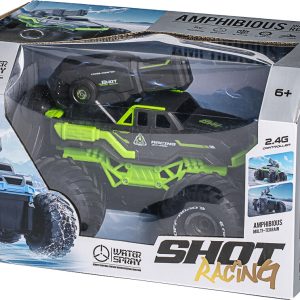 Water Shooting R/c Car 2,4ghz, 7,4v 500mah, Green - Tec-toy