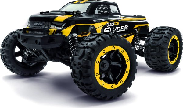 Blackzon - Rc Monster Truck Bil - Slyder Mt 1/16 4wd - Gul