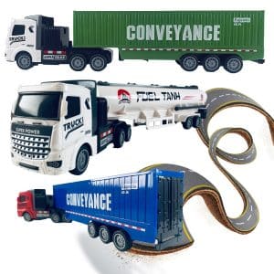 Fjernstyret Lastbil med trailer 1:48 - model "Fuel-Tank" eller "Conveyance" - - Fuel-Tank