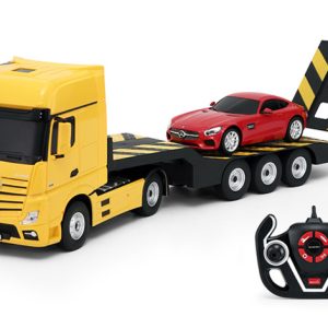 Mercedes-Benz Actros Fjernstyret Lastbil + Mercedes AMG GT Bil 2.4G
