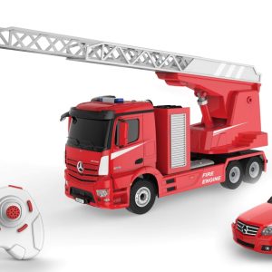 Mercedes-Benz Antos Fjernstyret Brandbil + Redningsbil 2.4G